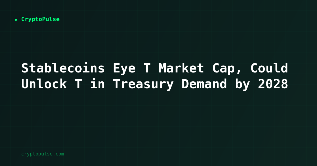 Stablecoins Are Becoming America's Secret Debt Buyer — and It Changes Everything